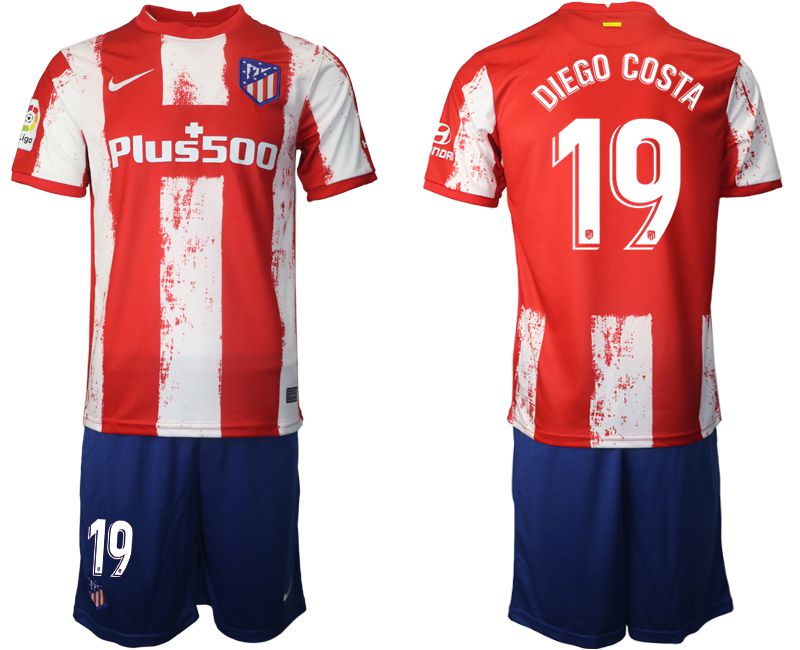 Men 2021-2022 Club Atletico Madrid home red #19 Nike Soccer Jersey